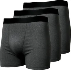 Sereni 皮膚科医監修 失禁パンツ男性用 20ml対応 ボクサーパンツ 尿漏れ 尿漏れ防止 吸水パンツ 防水 消臭 抗菌 自然なシルエット セレーニ 3枚セット(チャコール,  M)