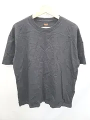 ◇ UNIVERSAL OVERALL ユニバーサルオーバーオール 半袖 Tシャツ カットソー サイズL ブラック レディース メンズ P  【1407100013913】