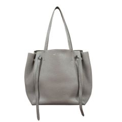 セリーヌ カバ ファントム ショルダーバッグ レザー グレー レディース  CELINE  中古 セリーヌ