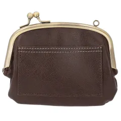 ☆ コゲチャ ☆ Lafiel ラフィール ナチュラル合皮 がま口ミニ財布 がま口財布 小銭入れ ミニ財布 がま口 コインケース がま口 財布 さいふ がまぐち財布 かわいい レディース 定期入れ ICカード 通勤 通学 おしゃれ シンプル 大人 かわいい