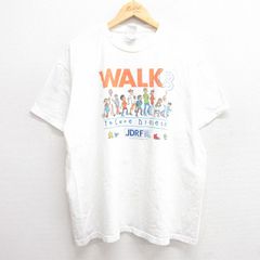 XL/古着 フルーツオブザルーム 半袖 ビンテージ Tシャツ メンズ 00s WALK 企業広告 コットン クルーネック 白 ホワイト 25may21 中古