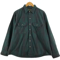 古着 CROFT＆BARROW 長袖 フランネルチェックシャツ メンズL相当/eaa537926