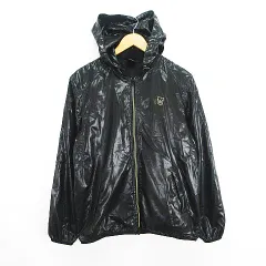 エドウィン EDWIN GOLF KG9004 ジャンパーブルゾン ウィンドブレーカー 長袖 フード ジップアップ ロゴ 裏メッシュ M ブラック ※EKM