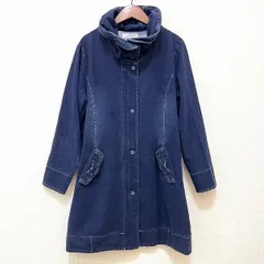 #anc ギャラリービスコンティ GALLERYVISCONTI コート 2 青系 デニム調 ジップアップ リボン スタンドカラー レディース [899479]のサムネイル