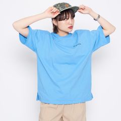 ノスタルジックバックフォトプリントTシャツ