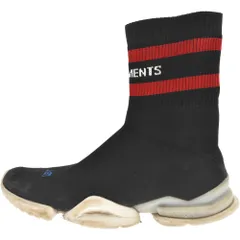 VETEMENTS (ヴェトモン) 18SS ×Reebok CREW SOCK RUNNER リーボック ソックススニーカー ブラック US10 CN3307のサムネイル