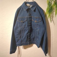 70年代 key デニムジャケット ヴィンテージ 濃紺 キイ キー