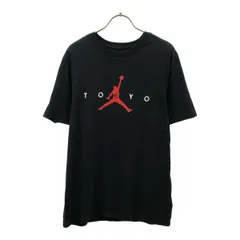 AIR JORDAN エアジョーダン TOKYO ジャンプマン プリント 半袖 Tシャツ L ブラック ナイキ NIKE メンズ 古着