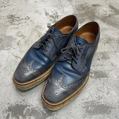 PRADA シャークソールウイングチップ　7 navy PRADA シャークソールウイングチップ7 navy