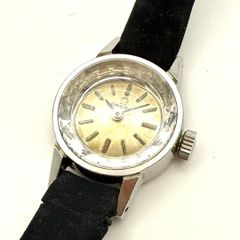 A028 [골동품 순정 꼬리 자물쇠] OMEGA 오메가 컷 유리 손 감기 기계식 순정 꼬리 자물쇠 여성 시계