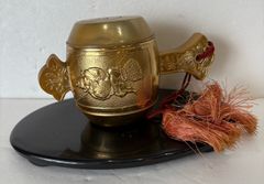 アンティーク ANTIQUE 打ち出の小槌 置物 金属製 七福神 大黒天 恵比寿