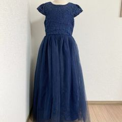 NO,100★140cm ドレス 子供 ピアノ発表会 子どもドレス ロングドレス 発表会 コンクール シンプル フォーマル ジュニア キッズ こども 中学生 高校生 ドレス 結婚式 誕生日 撮影 子供服 七五三 スパンコールトップチュールスカートドレス 140