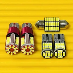 車検対応◇爆連4014チップ！LA300S/310S ミラ イース ルームランプ T10 LED 5個セット ホワイト ダイハツ カー用品 アクセサリー