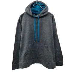 EVERLAST 無地 スウェット パーカー 2XL チャコールグレー チャンピオン 裏起毛 ツートーンフード 古着卸 アメリカ仕入 a709-5801