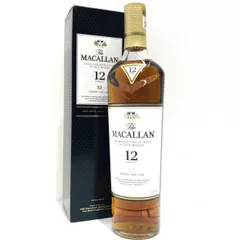 ▼The MACALLAN マッカラン 12年 シェリーオークカスク 700ml 40% シングルモルト スコッチ ウイスキー 古酒 箱付▼L000820