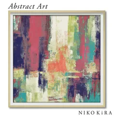 抽象画 アブストラクト アートパネル おしゃれ 32cm シルビア ヴァシレヴァ カスタネット ブライト 抽象 モダン コンポジション デザイン アート フレーム パネル 絵画 名画 絵 壁掛け 油絵 ポスター リビング トイレ 開運 玄関 モダン