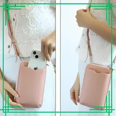 スマホポーチ 　大人気！　スマホショルダー 本革 お財布ポシェット プレゼント