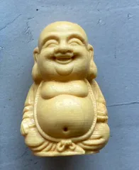 美品 布袋様 35㎝ 3㎏ 芯材上等品の木彫り 布袋尊 蔵出し 極上品 木彫仏像 切金 布袋様 七福神 細工精彫 置物 仏教工芸品