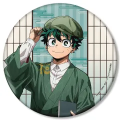 【新品】バッジ・ビンズ [新品] 緑谷出久 描き下ろし 花やしきver. BIG缶バッジ 「僕のヒーローアカデミア」