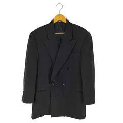 ジャンフランコフェレ GIANFRANCO FERRE イタリア製 ストライプ ダブルテーラドジャケット メンズ 表記無 のサムネイル