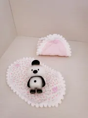 No.5000　クルコス　ゆめかわ　ギョウザ型おくるみ兼プレイマット　７色あります　#ソフビサイズ　#クルコス　#ソフビ　#くるくる　#ソフビおくるみ　#ココリアン　#cocoriang　#ソフビはつきません
