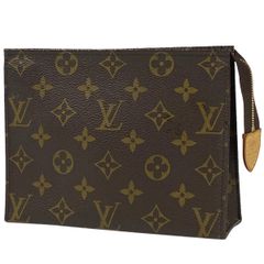 ルイ・ヴィトン Louis Vuitton ポッシュ トワレット 19 小物入れ メイク コスメ 化粧ポーチ モノグラム ブラウン M47544 レディース 【中古】