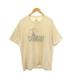ダブレット doublet 23AW DOUBLAND EMBROIDERY T-SHIRT Tシャツ カットソー 半袖 ロゴ刺繍 S ライトベージュ 白 シルバー色 /DO ■OS ■SH ■PNのサムネイル