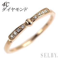 スタージュエリー K18PG ダイヤモンド リング 0.07ct ハーフ