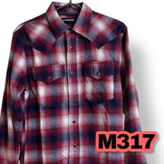 JACKROSE(ジャックローズ)　チェックウエスタンシャツ　レッド色　4サイズ　メンズトップス　美品　管理M317