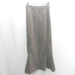 ◇ Θ Φ LINNEE ロング マーメイド スカート サイズF ブラウン系 レディース E  【1410100035472】