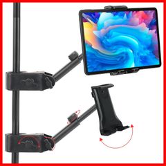 Air Mini Pro iPad for iPhone 折り畳み固定アーム 揺れない 横/縱/仰向け 360回転 Switch 4.715.6インチ アーム スタンド タブレットスタンド Kindle多機種対応 pcスタンド マイク音楽スタンドスタンド i