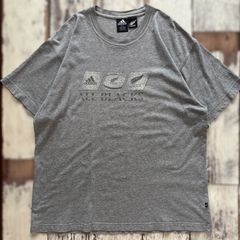 ヴィンテージ　adidas ALL BLACKS Tシャツ グレー Lサイズ　古着