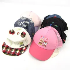 アンパンマン/西松屋他 キャップ  帽子 7点セット まとめて 大量 ブランド キッズ 女の子 ベビー 男の子用 【中古】