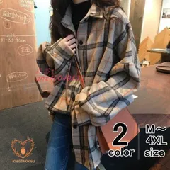 シャツ ネルシャツ レディース チェック柄 オーバーサイズ タータンチェック アウター ゆったり 秋冬 長袖 ant4y049835