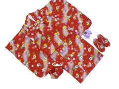 ３才被布6点セット【赤地・花柄】【日本製】【３歳】【七五三】