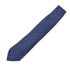 【楠本質店/元住吉】未使用品　エルメス/HERMES　ネクタイ　Hロゴ　ネイビー　ピンク/ブルー/ホワイト　シルク100%　購入年：2024年【中古】