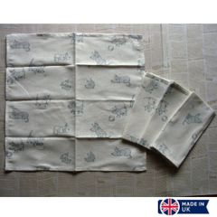 ナプキン 4枚組 テーブルクロス ４枚セット Napkins set of 4  Hot Paws ＆ Trogg (Paw-26) Made in UK イギリス直輸入