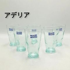 ADERIA　GLASS　石塚硝子　ポルト　ミニ　LBG　６個セット　色付きガラス　エメラルドグリーン　レトロ　新品未使用