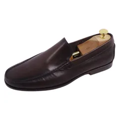 未使用 サントーニ Santoni ローファー モカシン レザーシューズ カーフレザー シューズ メンズ 8.5(27.5cm相当) ブラウンのサムネイル