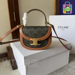 CELINE ショルダーバッグ ブラック/ブラウン