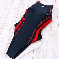 SE2-Y93☆arenaアリーナ競泳水着 *L グレー赤緑 オープンバック つるぴた クール スタイリッシュ レディース 練習用水着 フィットネスジムプール ワンピース■