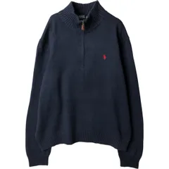 古着 ラルフローレン Ralph Lauren POLO RALPH LAUREN コットンニットハーフジップセーター メンズXXL相当/eaa592714のサムネイル