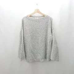 ◇ ⊇ TODAYFUL トゥデイフル ウール使用 長袖 ニット サイズフリー ライトグレー レディース E  【1503060027783】