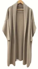 ミューズドゥドゥーズィエムクラス MUSE de Deuxieme Classe スムース ニット ガウン コート ウール ロングカーディガン サイドスリット BEIGE 19-020-500-4220-3-0 ベージュ 104LT-83