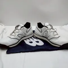 【❗️✨美品✨❗️】New Balance ゴルフシューズ UGB574A3 28cm スパイクタイプ ホワイト系 使用少なめ 美品のサムネイル