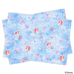 COLORFUL CANDY STYLE 新品  ディズニー ランチョンマット 25×35cm 2枚セット Ariel THE LITTLE MERMAID アリエル リトルマーメイド 子供用 ナフキン 小学校 幼稚園 給食 ランチクロス テーブル クロス