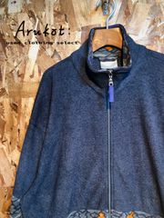 adidas/アディダス ヴィンテージフリースジャケット 銀タグ80s 幾何学柄