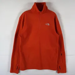 古着 ザ・ノースフェイス THE NORTH FACE フリーストレーナー ハーフジップ ワンポイントロゴ プルオーバー  XS  オレンジ メンズ