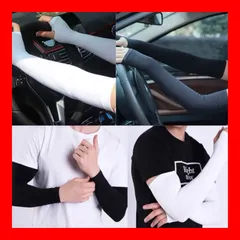 【新品未使用】WEITEN アームカバー UVカット ホワイト&ブラック