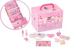 新品 サンリオキャラクターズ バニティメイクボックス　(キッズ  コスメセット リップスティック リップグロス ネイル アイシャドウ) [佐川急便]
